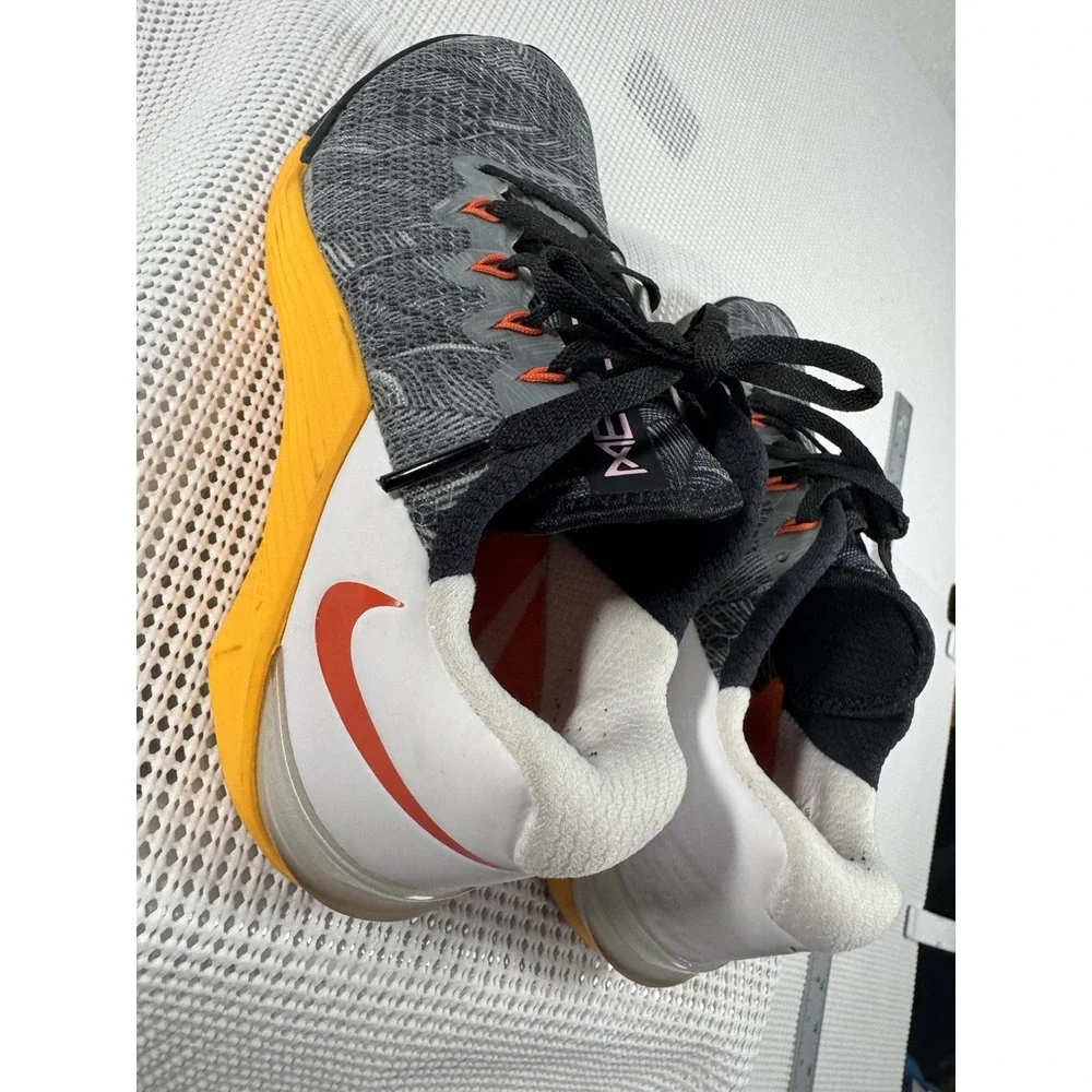 Nike Metcon 6 AMP Womens 7 Training CrossFit Shoes Gray Orange AO2982-081